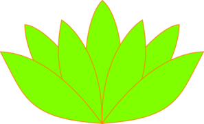 297x180 Green Orange Lotus Flower Picture Clip Art