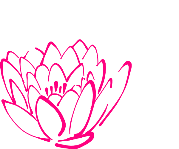 600x499 Pink Lotus Bud Clip Art