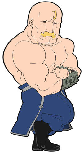 271x500 Legit Fullmetal Alchemist Alex Louis Armstrong Iron On Authentic