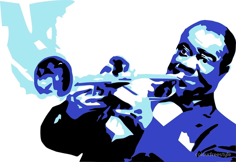 1000x685 Louis Armstrong By Colourfreestyle Redbubble