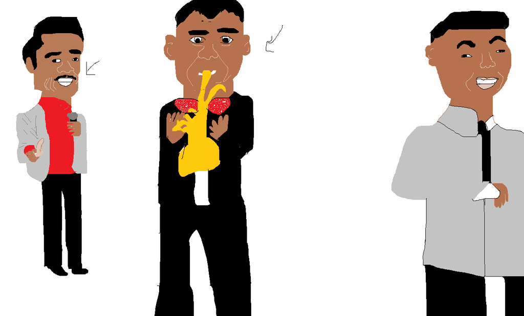 1024x617 Sammy Davis Jr , Louis Armstrong And Nate Cole By Kevinawarner