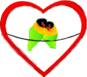 300x263 Free Lovebirds Clipart Image 0515 1102 0614 5531