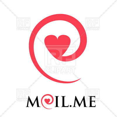 400x400 Internet Love Conceptual Icon Royalty Free Vector Clip Art Image