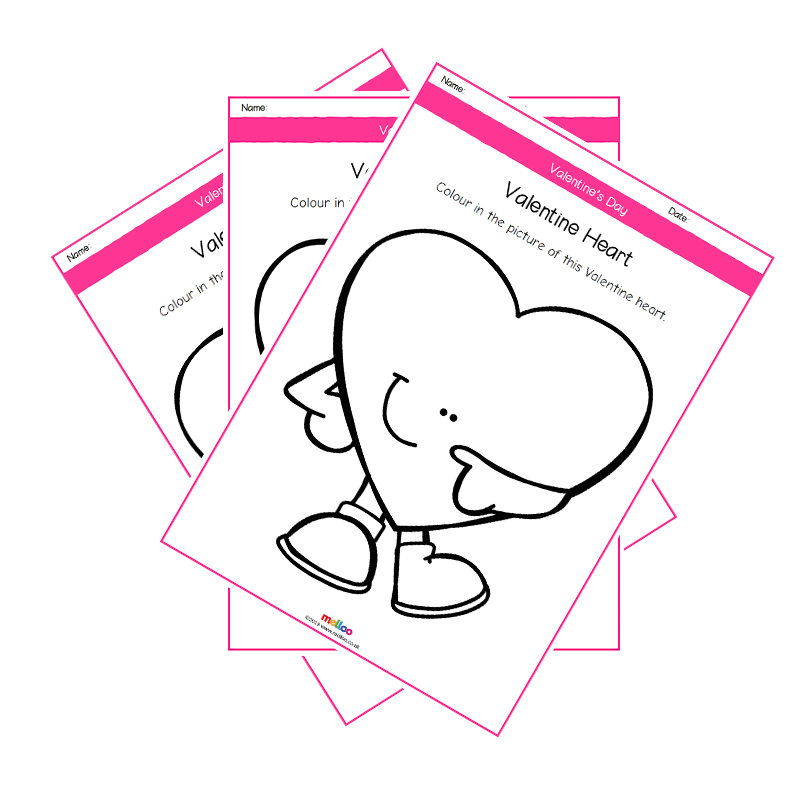 800x800 Valentine Hearts Colouring Pages Special Days Eyfs, Ks1, Ks2