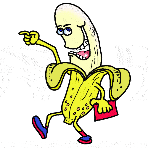 500x500 Dancing Banana Funny Clip Art