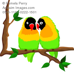 300x292 Love Birds In Tree Clipart Clipart Panda