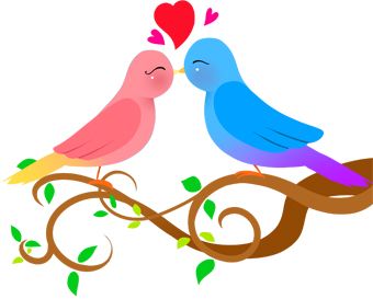 340x273 Pix For Gt Blue Love Birds Clip Art Paper Images4 Butterflies