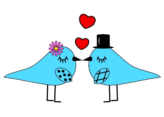 523x374 Blue Love Bird Clipart
