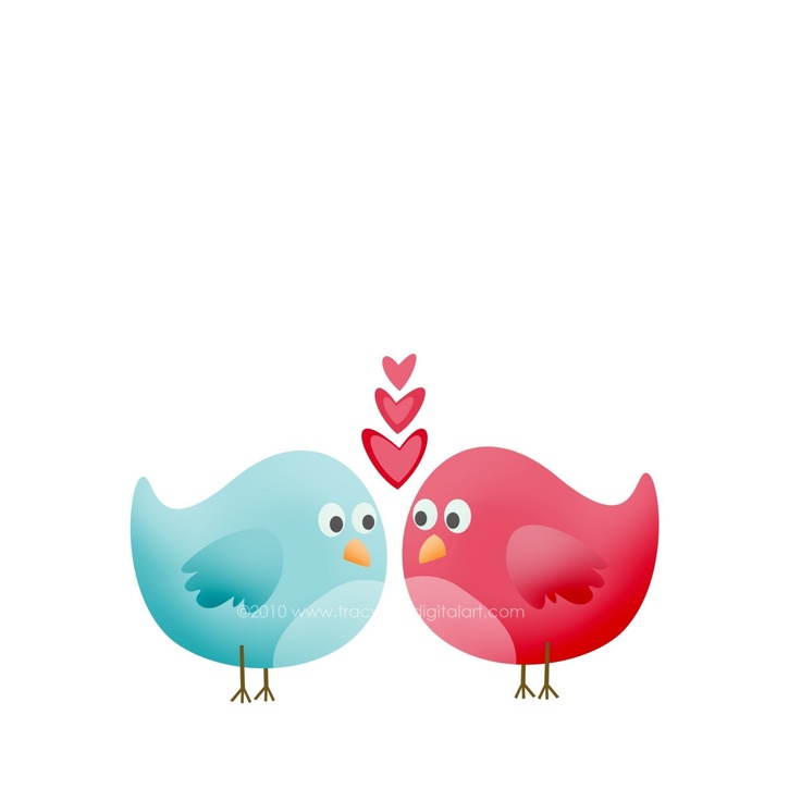 736x736 Clipart Of A Set Of Love Birds