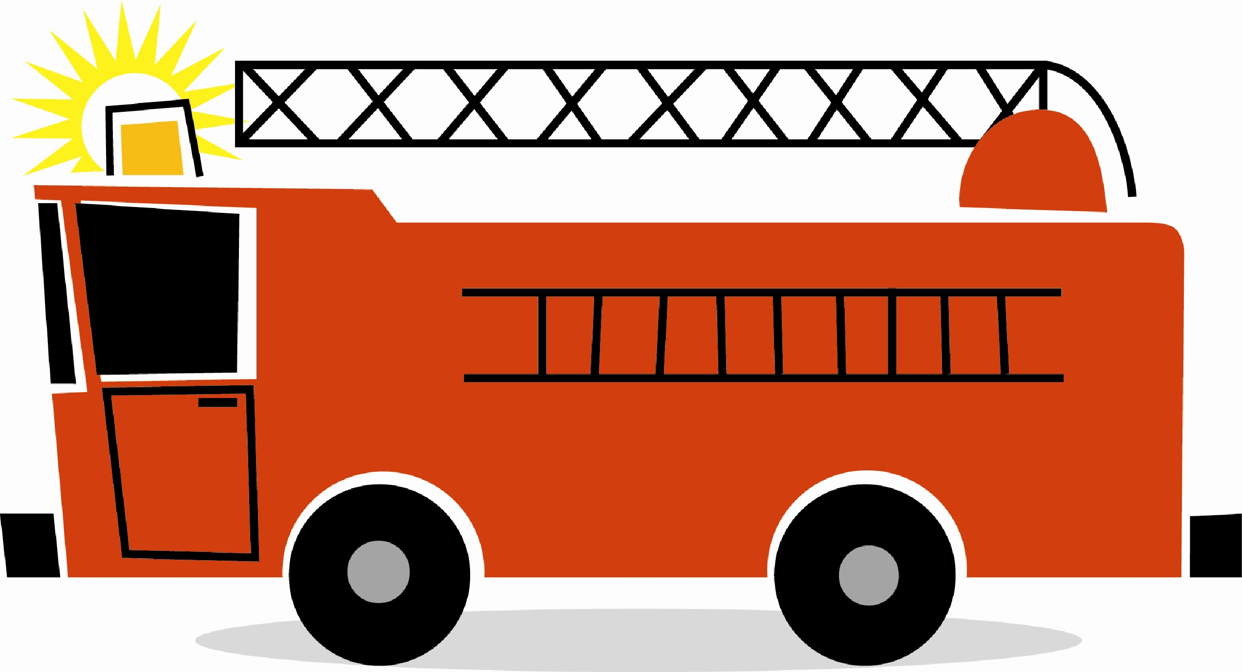 2542x1376 Collection Of Kids Fire Truck Drawing High Quality, Free