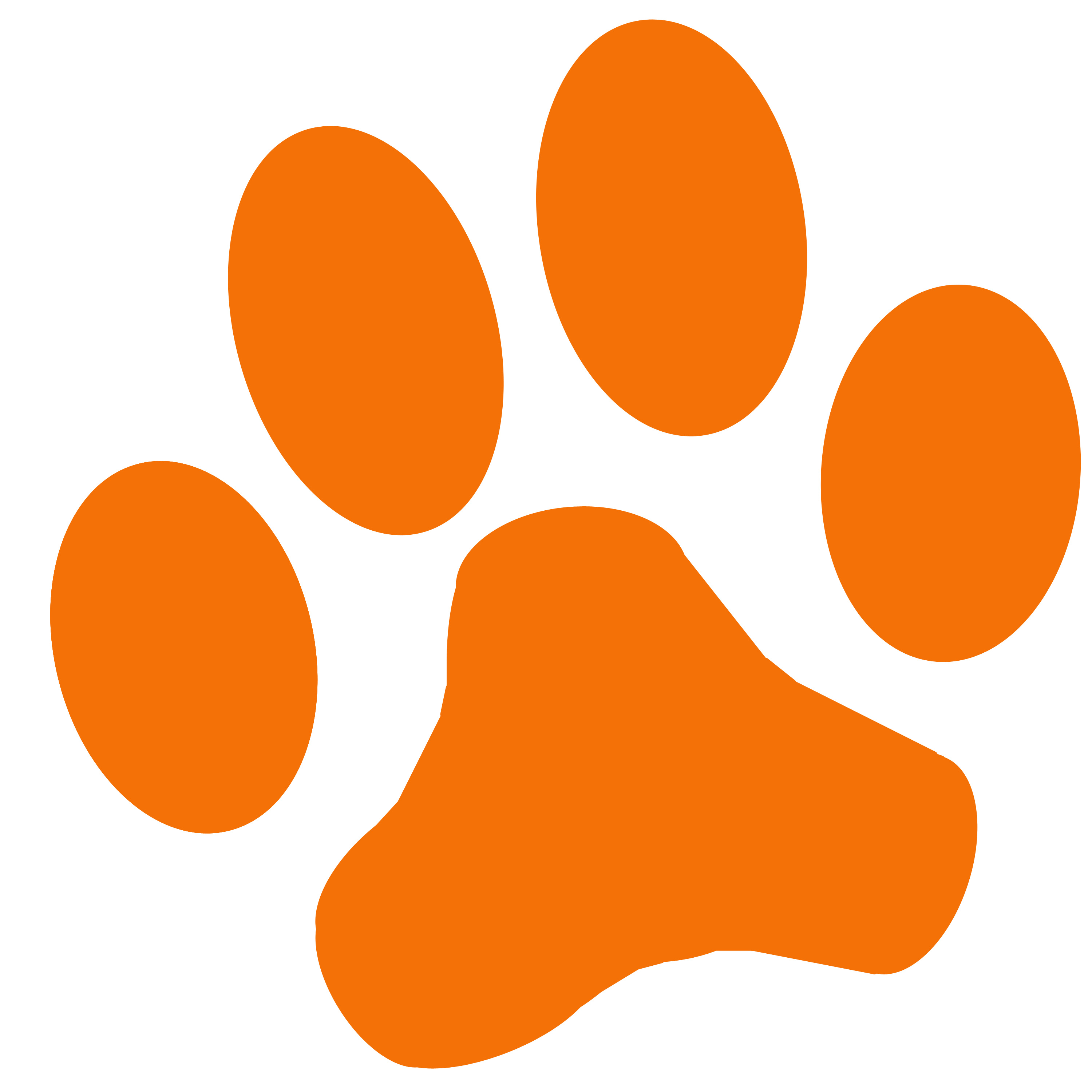 3000x3000 Large Paw Print Clipart