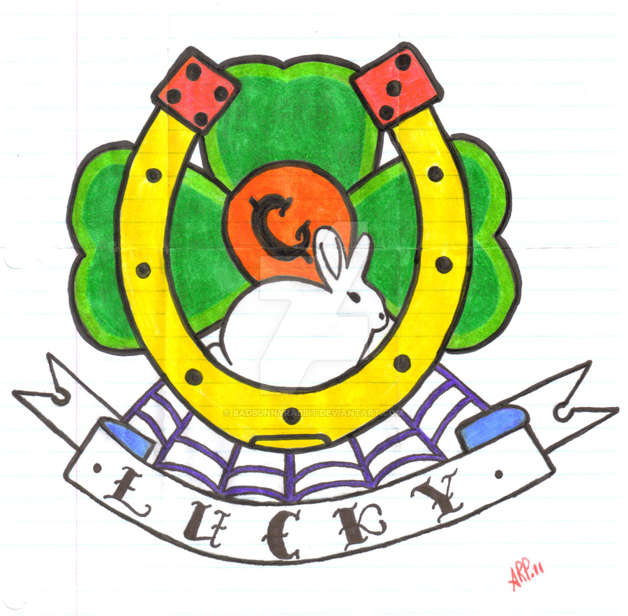 900x884 Lucky Charms Tattoo Design By Badbunnyrabbit