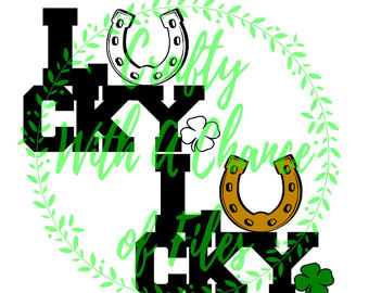 340x270 Lucky Svg Lucky Clover Svg Lucky Charm Svg St. Patrick'S