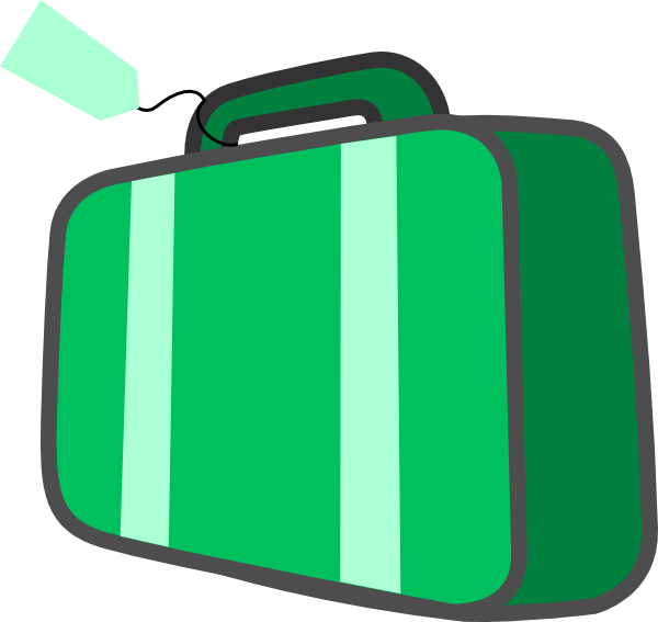 600x567 Suitcase Clip Art