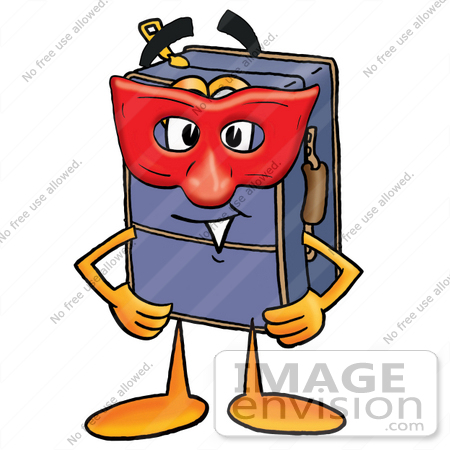 450x450 Cliprt Graphic Of Suitcase Luggage Cartoon Character Wearing