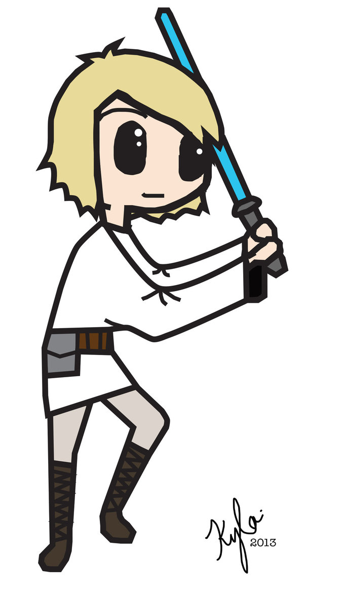 677x1181 Luke Skywalker Vector By Rubberduckyfied