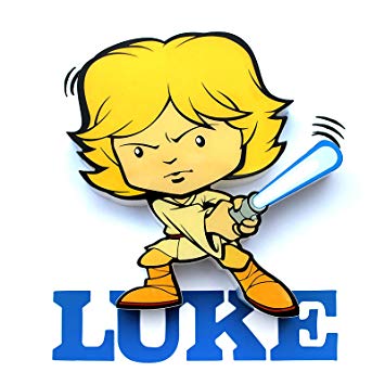 355x355 New Star Wars Mini Luke Skywalker Wall Decoration 3d Amazon.co.uk
