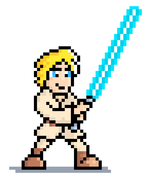 480x580 Luke Skywalker Pixel Art Maker