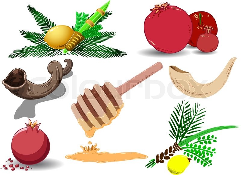 800x582 A Pack Of Vector Illustrations Of Famous Jewish Symbols