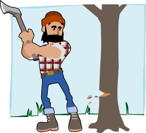 470x427 Lumberjack Clipart