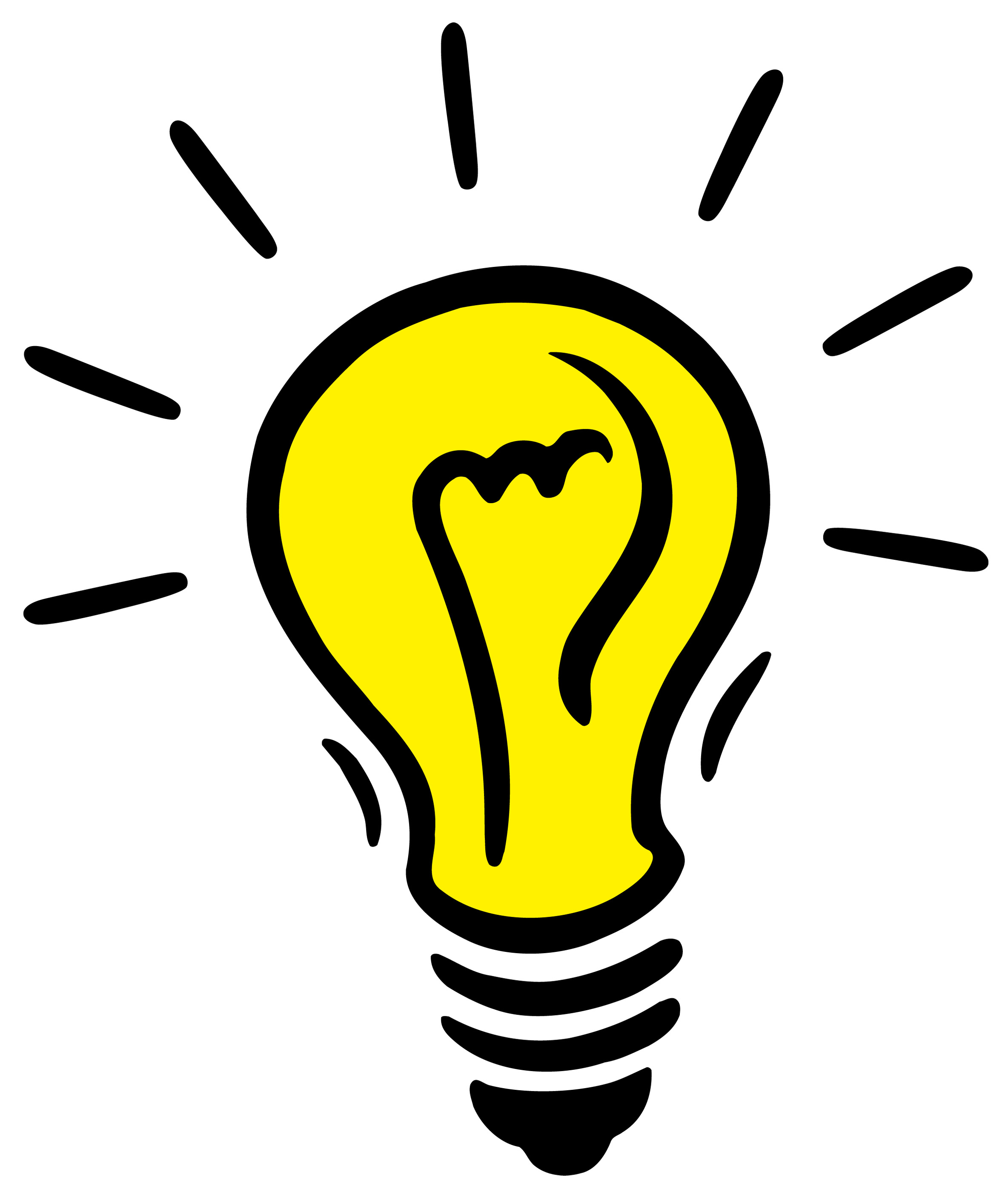 2368x2800 Bright Idea Light Bulb Clipart