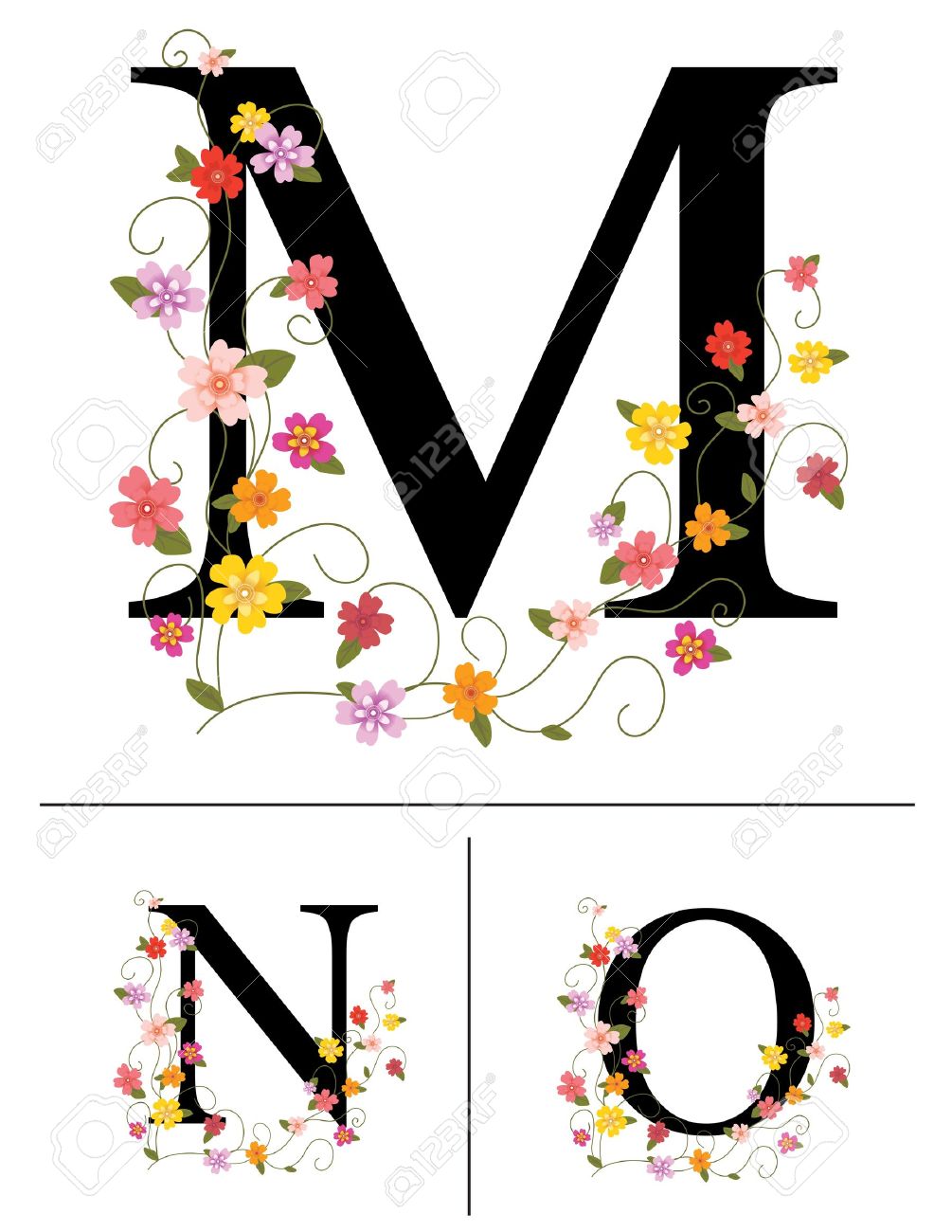 1005x1300 Lettering Clipart Decorative Letter M