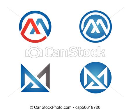 450x380 M Letter Logo Template Vector Illustration Design Vector