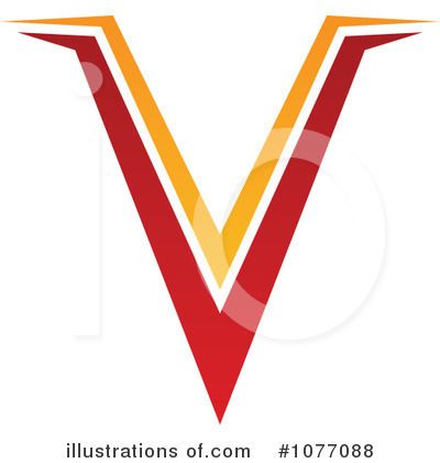 400x420 Elegant Letter V Clipart