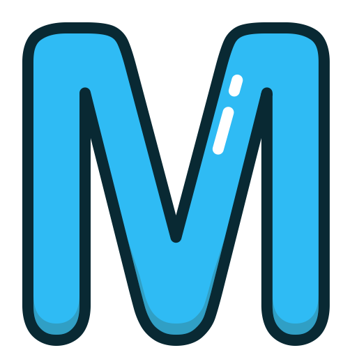 512x512 Blue Letter M Clip Art For Students