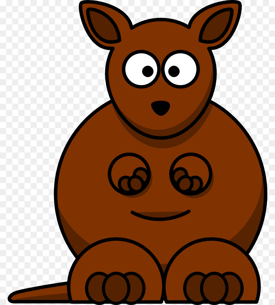 900x1000 Red Kangaroo Cartoon Clip Art