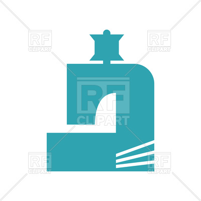 400x400 Sewing Machine Abstract Logo Royalty Free Vector Clip Art Image