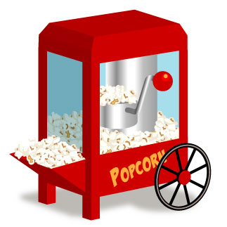 323x323 Popcorn Machine Clip Art