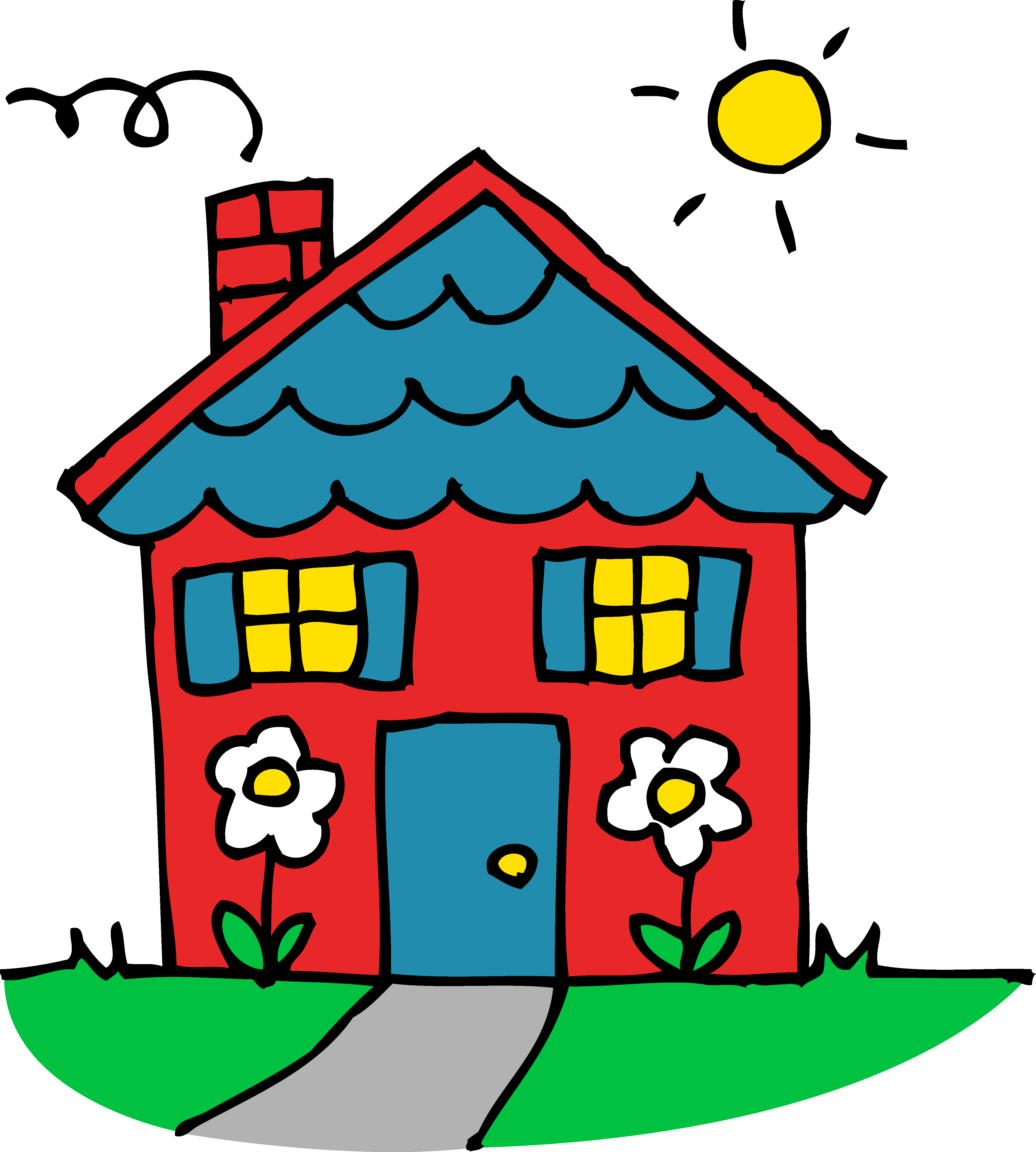 4377x4868 Clipart Houses Free Collection Download And Share Clipart