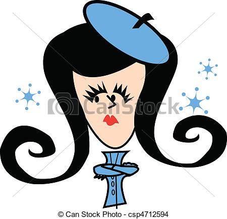 450x434 Girl Mad Clip Art. Girl Or Woman In A Fun, Cartoon Or Retro Style