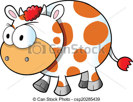 450x346 Mad Angry Cow Vector Illustration Art Vectors
