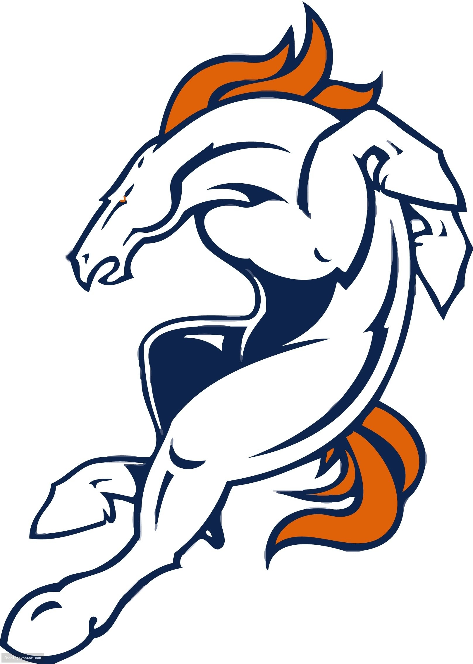 1617x2271 Denver Broncos Logo Clip Art