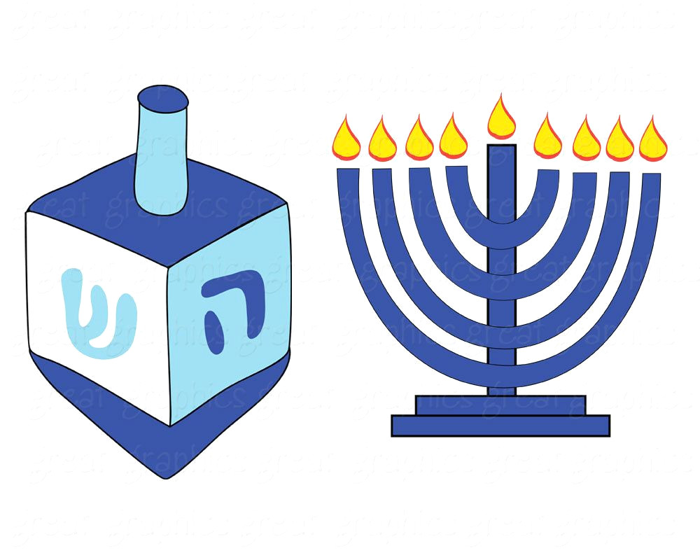 1000x800 Dreidel Clip Art