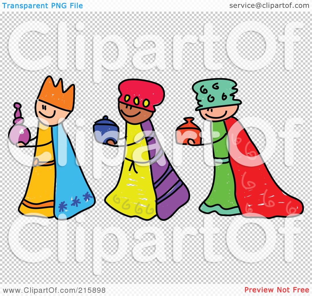 1080x1024 Royalty Free (Rf) Clipart Illustration Of A Childs Sketch Of Three