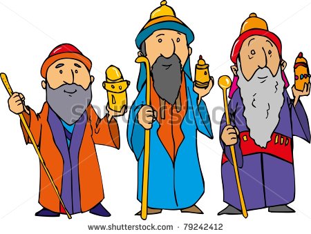 450x339 Cartoon Of The Three Wise Men With Gold Frankincense And Myrrh Fasab