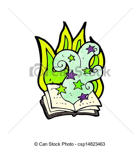 449x470 Stava, Bok, Magi, Tecknad Film Clipart Vektor