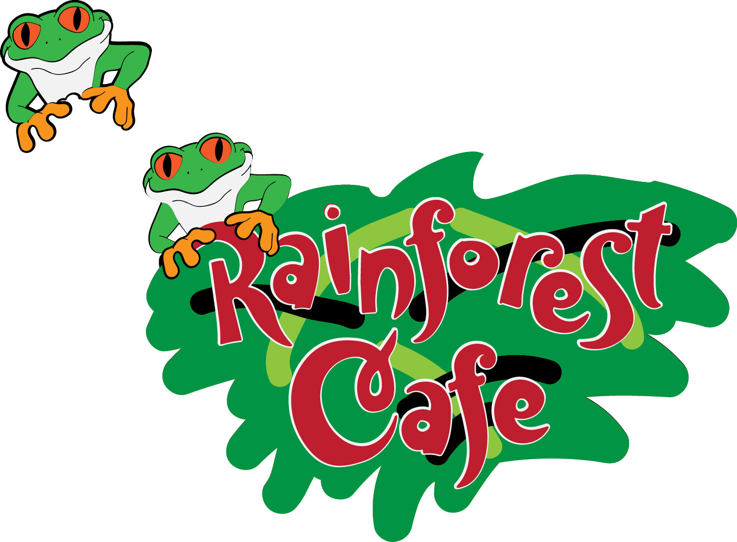 1475x1085 Rainforest Cafe Title And Frog Digital File Svg, Dxf, Jpg, Png