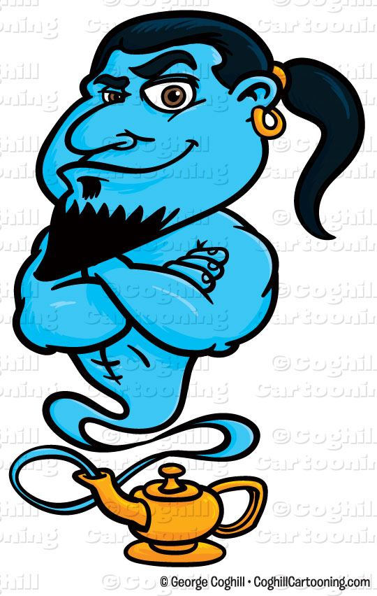 540x852 Genie Lamp Clipart