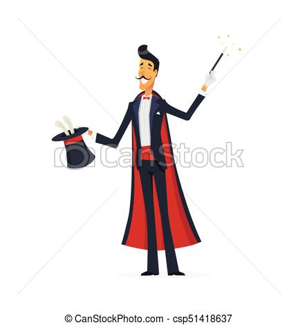 431x470 Magician Doing A Hat Trick