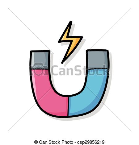 450x470 Magnet Doodle Vector Clip Art