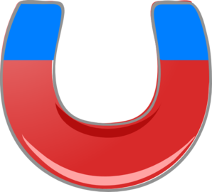 298x270 Blue Magnet Clip Art