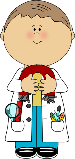 259x550 Scientist With A Magnet Clip Art