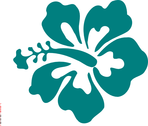 600x513 Floral Clipart Teal