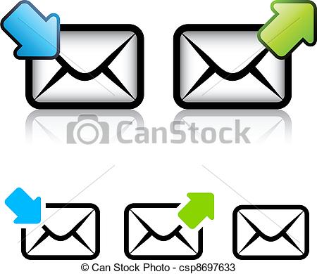 450x390 Vector E Mail Envelope Icon Vectors