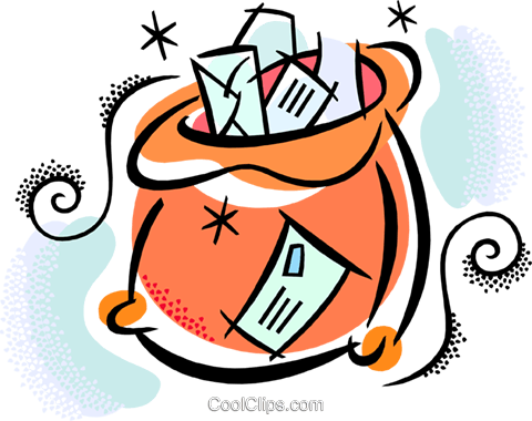 480x380 Sack Of Mail Royalty Free Vector Clip Art Illustration Vc038406