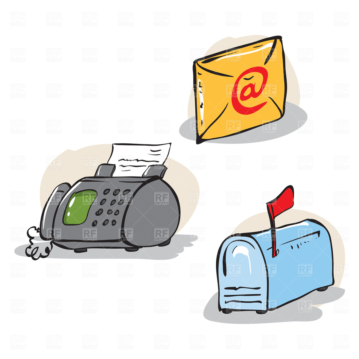 1200x1200 Metal Mailbox Royalty Free Vector Clip Art Image